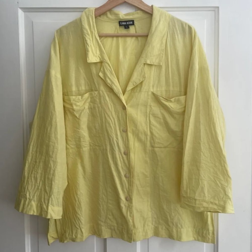 Ilana Kohn Button Up Linen Shirt
